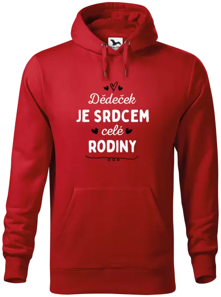 Pánská mikina Dědeček je srdcem celé rodiny