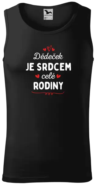 Pánské tílko Dědeček je srdcem celé rodiny