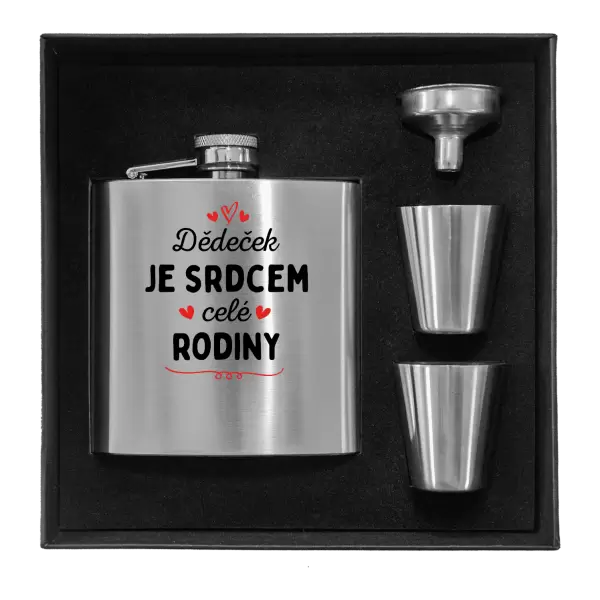 Placatka v krabičce Dědeček je srdcem celé rodiny