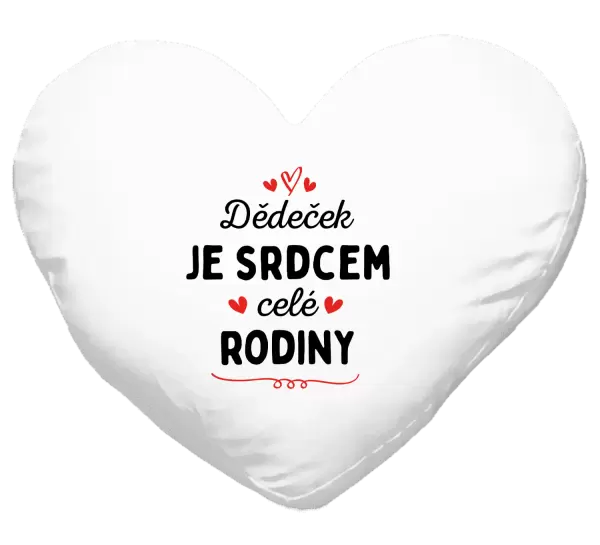 Polštář Dědeček je srdcem celé rodiny
