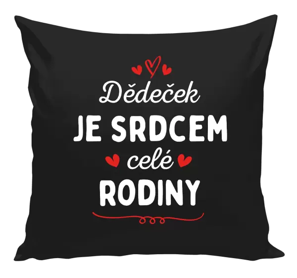 Polštář Dědeček je srdcem celé rodiny