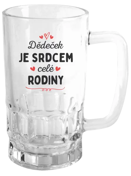 Půllitr Dědeček je srdcem celé rodiny