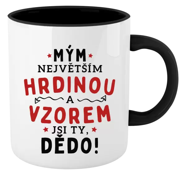Hrnek Mým největším hrdinou a vzorem jsi ty, dědo!