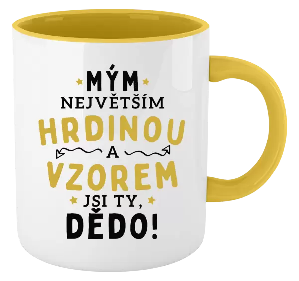 Hrnek Mým největším hrdinou a vzorem jsi ty, dědo!