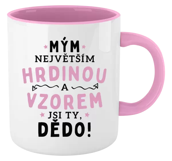 Hrnek Mým největším hrdinou a vzorem jsi ty, dědo!