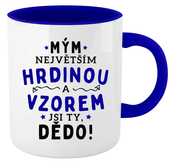 Hrnek Mým největším hrdinou a vzorem jsi ty, dědo!