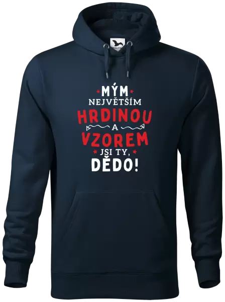 Pánská mikina Mým největším hrdinou a vzorem jsi ty, dědo!