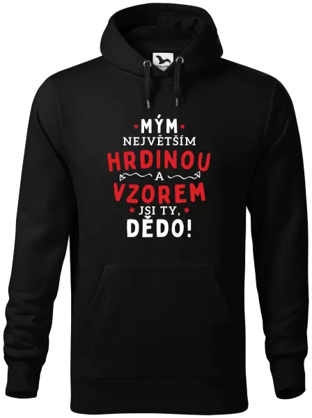 Pánská mikina Mým největším hrdinou a vzorem jsi ty, dědo!