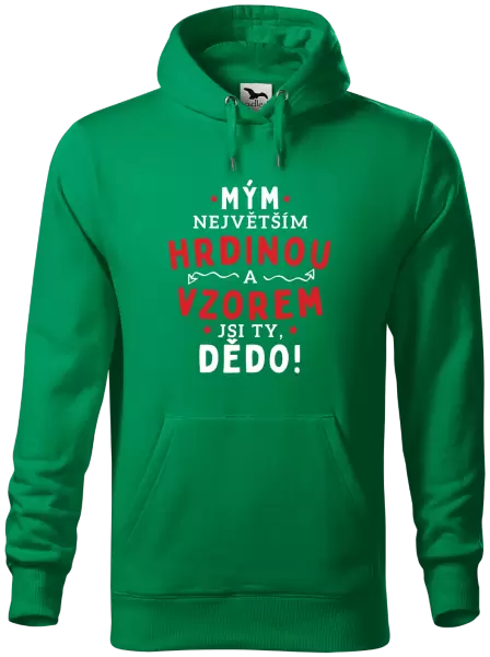 Pánská mikina Mým největším hrdinou a vzorem jsi ty, dědo!