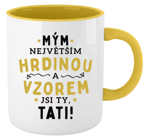 Hrnek Mým největším hrdinou a vzorem jsi ty, tati!