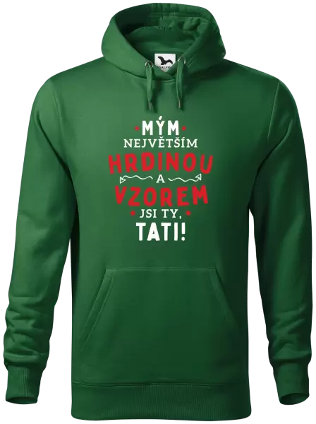 Pánská mikina Mým největším hrdinou a vzorem jsi ty, tati!