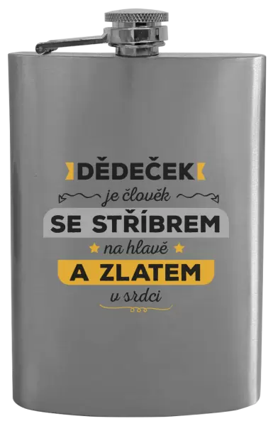 Placatka Dědeček je člověk se stříbrem na hlavě a zlatem v srdci