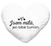 Polštář Jsem milá, jen blbě čumim. 