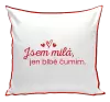 Polštář Jsem milá, jen blbě čumim. 