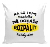 Polštář Na co topit, manželka mě dokáže rozpálit každý den