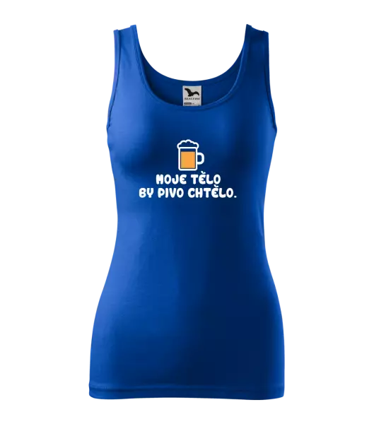 Dámské tílko Moje tělo by pivo chtělo