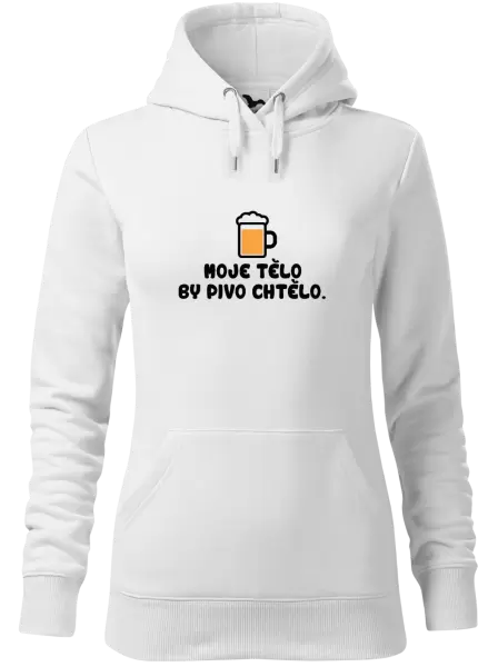 Dámská mikina Moje tělo by pivo chtělo