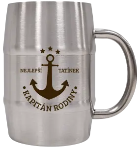 Nerezový chladicí půllitr Kapitán rodiny