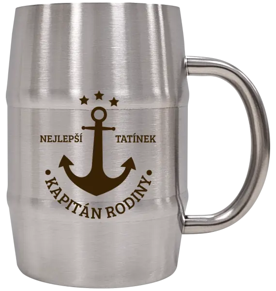 Nerezový chladicí půllitr Kapitán rodiny