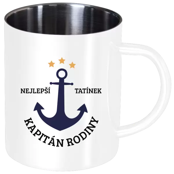 Nerezový hrnek Kapitán rodiny