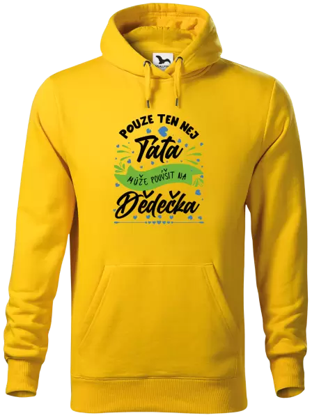 Pánská mikina Pouze ten nej táta může povýšit na dědečka