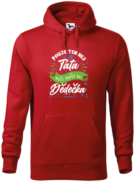 Pánská mikina Pouze ten nej táta může povýšit na dědečka