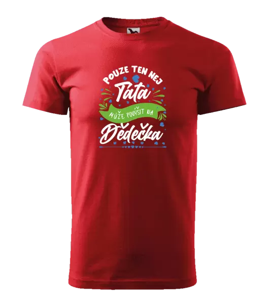 Pánské tričko Pouze ten nej táta může povýšit na dědečka