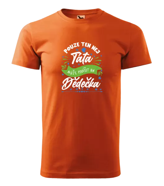 Pánské tričko Pouze ten nej táta může povýšit na dědečka
