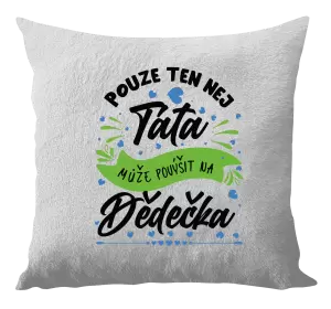Polštář Pouze ten nej táta může povýšit na dědečka