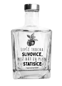 Skleněná láhev Lepší trocha slivovice