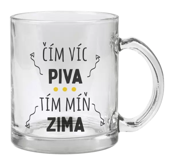Hrnek Čím víc piva, tím míň zima