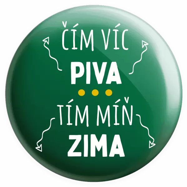 Placka Čím víc piva, tím míň zima