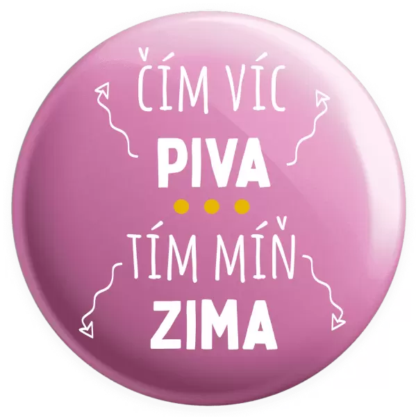 Placka Čím víc piva, tím míň zima