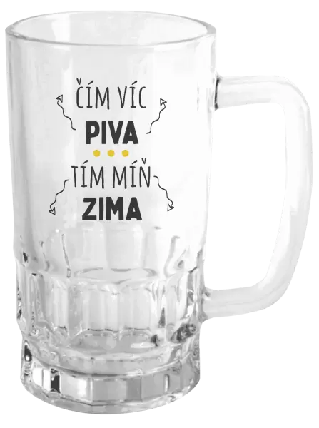 Půllitr Čím víc piva, tím míň zima
