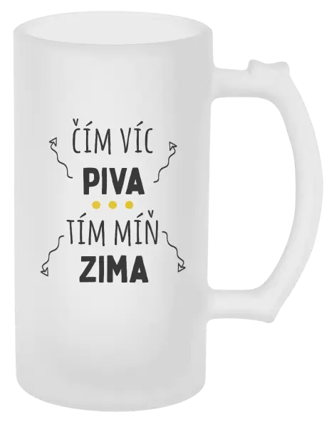 Půllitr Čím víc piva, tím míň zima