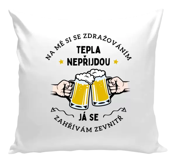 Polštář Zahřívám se zevnitř