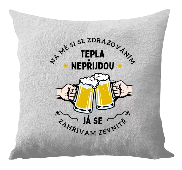 Polštář Zahřívám se zevnitř