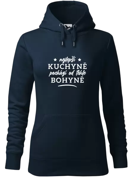 Dámská mikina Nejlepší kuchyně je od téhle bohyně