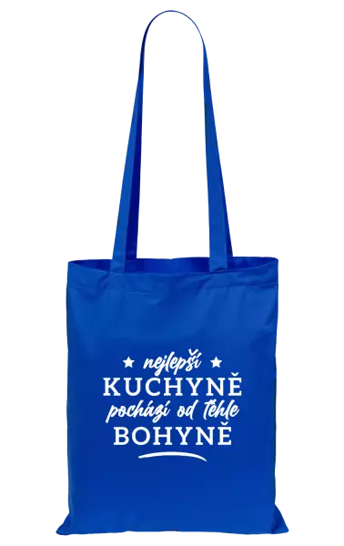 Látková taška Nejlepší kuchyně je od téhle bohyně