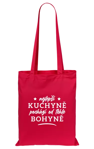 Látková taška Nejlepší kuchyně je od téhle bohyně