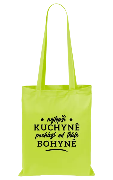 Látková taška Nejlepší kuchyně je od téhle bohyně