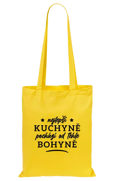 Látková taška Nejlepší kuchyně je od téhle bohyně