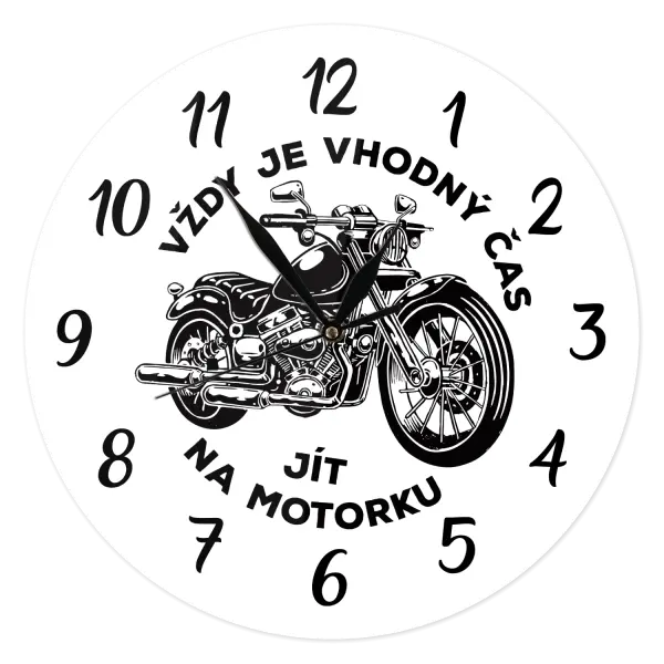 Hodiny Vždy je vhodný čas jít na motorku