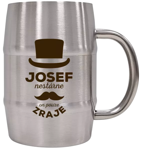 Nerezový chladicí půllitr Jméno nestárne, on pouze zraje