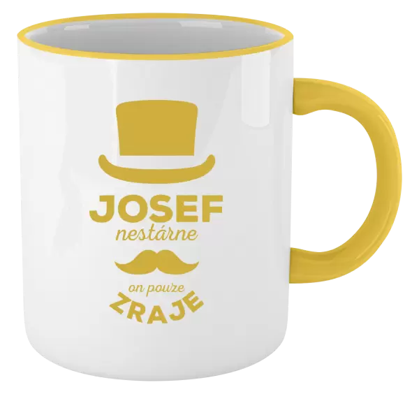 Hrnek Jméno nestárne, on pouze zraje