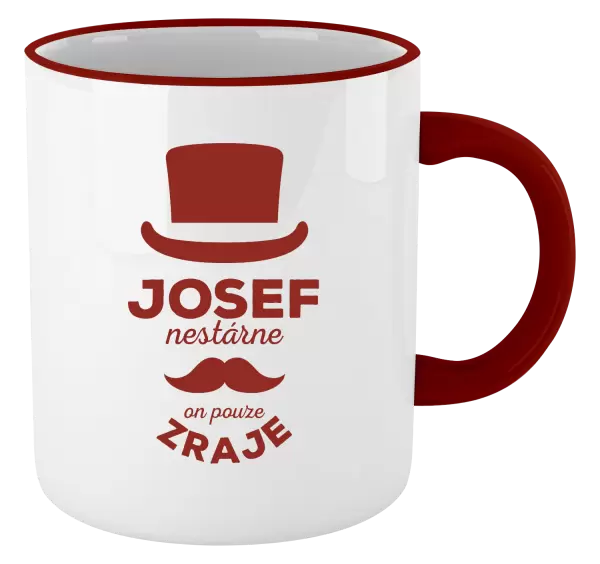 Hrnek Jméno nestárne, on pouze zraje