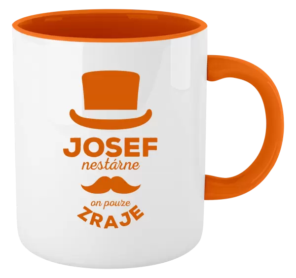 Hrnek Jméno nestárne, on pouze zraje