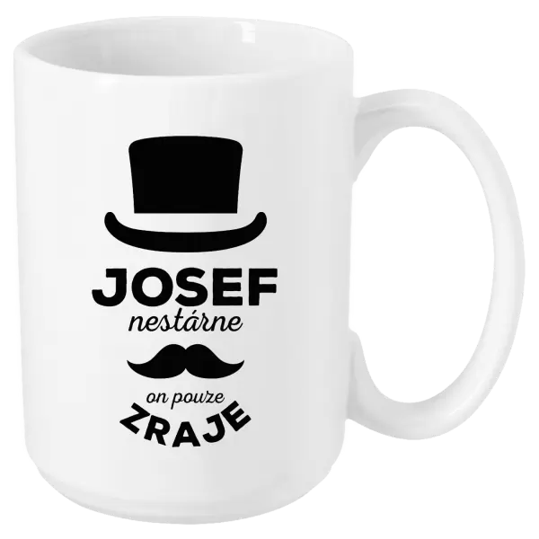 Hrnek Jméno nestárne, on pouze zraje