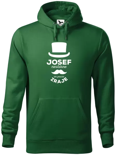 Pánská mikina Jméno nestárne, on pouze zraje