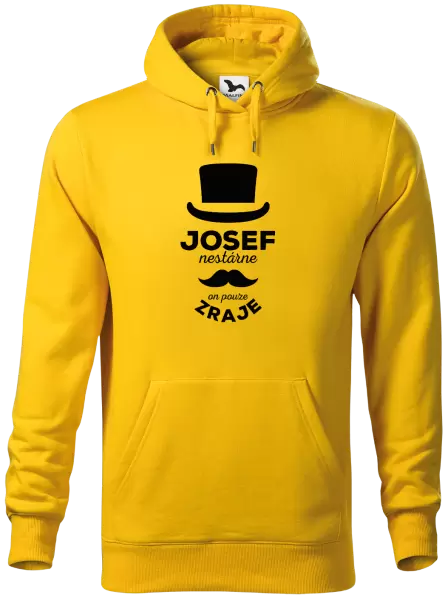 Pánská mikina Jméno nestárne, on pouze zraje